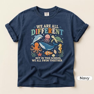 Ocean Animal Classroom Shirt, Vintage Comfort Colors Tee, Inclusion ...