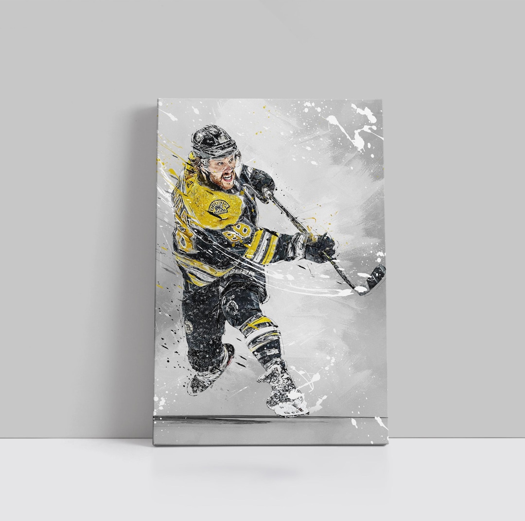 David Pastrnak Poster Boston Bruins Wall Art Hockey Canvas NHL Player — free download
