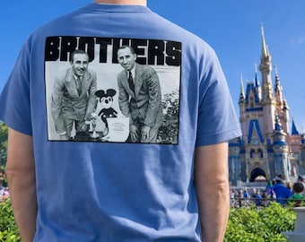 DISNEY BROTHERS Shirt | Walt & Roy | Vintage Animation History T-Shirt | Retro Creative LEGENDS Graphic Tee | Classic Americana Shirt