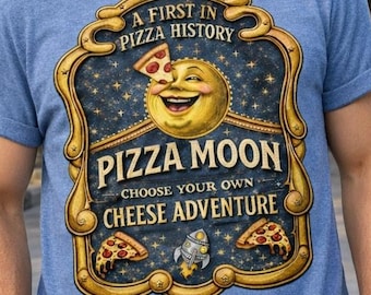 Pizza Moon Shirt | Vintage Pizza | Epic Universe Universal Orlando Tee