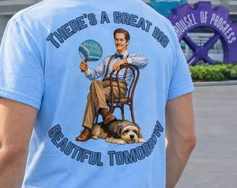 CAROUSEL OF PROGRESS Tee | Retro Disney Parks Shirt | “There’s a Great Big Beautiful Tomorrow” | Tomorrowland Inspired Park Shirt