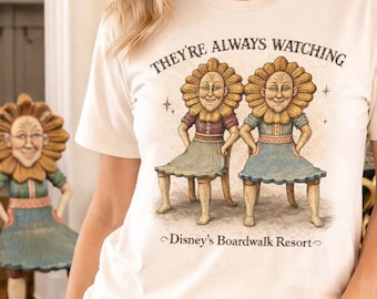 Disney's BOARDWALK Resort Tee | Nanny Chairs | They're Always Watching | Creepy Cute Unique Disney Shirt