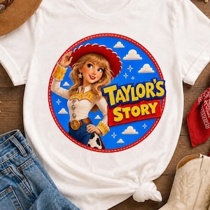 Toy Story 5-inspirerad t-shirt | Taylor's Story | Taylor's Version-tröja | Toy Story Land-outfit bild 1