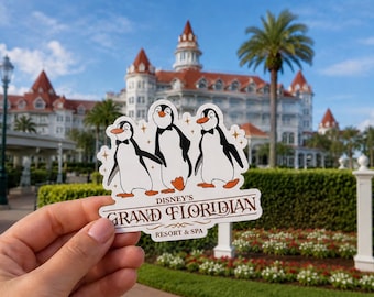 Grand Floridian Resort Decal | Mary Poppins Penguins Sticker | Jolly Holiday