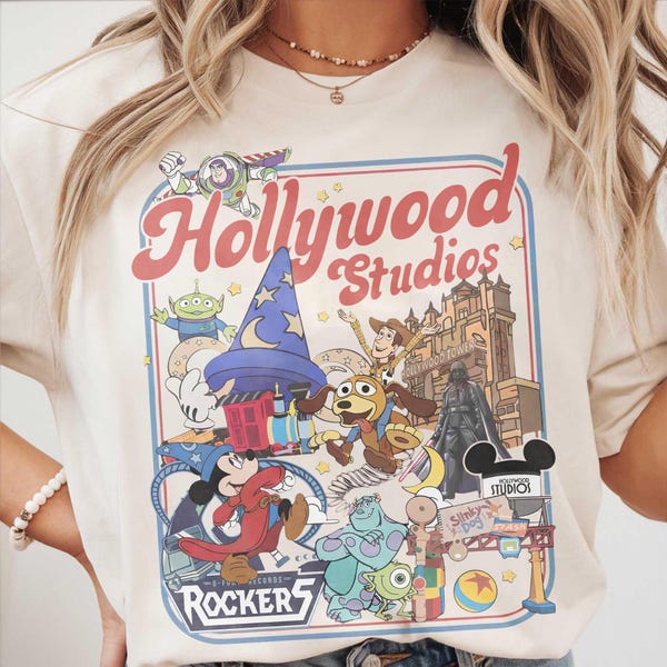 Disney Hollywood Studios PNG, Mickey & Friends Hollywood Tower Design, Toy Story Star Wars Artwork, Disney Family Trip Digital Download
