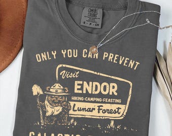 Ewok Star Wars PNG, Ewok Endor National Park Protect Our Forest Design, Vintage Star Wars Forest Camp Disney Digital Download