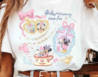 Minnie & Daisy Summer PNG, Girls Just Wanna Have Sun Design, Disney Besties Trip Disneyworld Digital Download