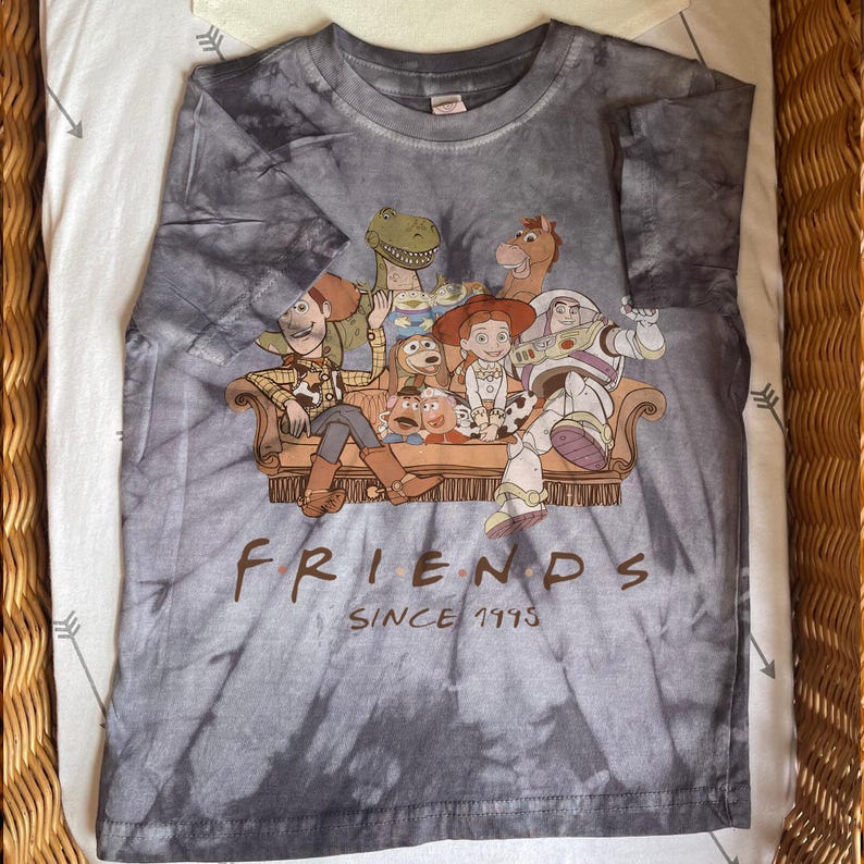 Retro 90-tals Toy Story PNG, Buzz Woody Jessie Bo Peep Design, Bästa vänner-resa 1995 konstverk digital nedladdning bild 11