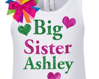 Bubblegum Divas Little Girls Middle Sister Tank Top