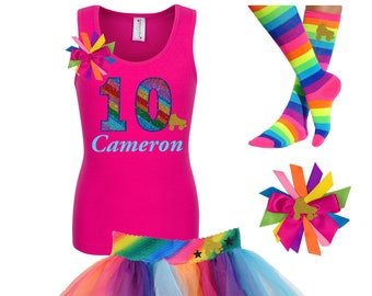 Bubblegum Divas Baby Girls 4th of July Tank Top and Tutu Set