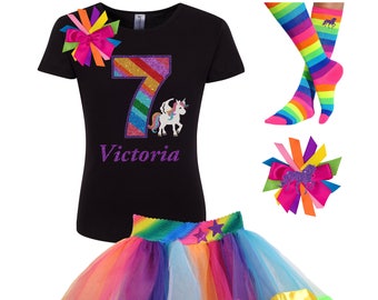 unicorn birthday outfit 10 year old