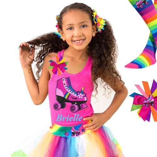 Roller Skate Themed Birthday Tutu Outfitskating Party Etsy