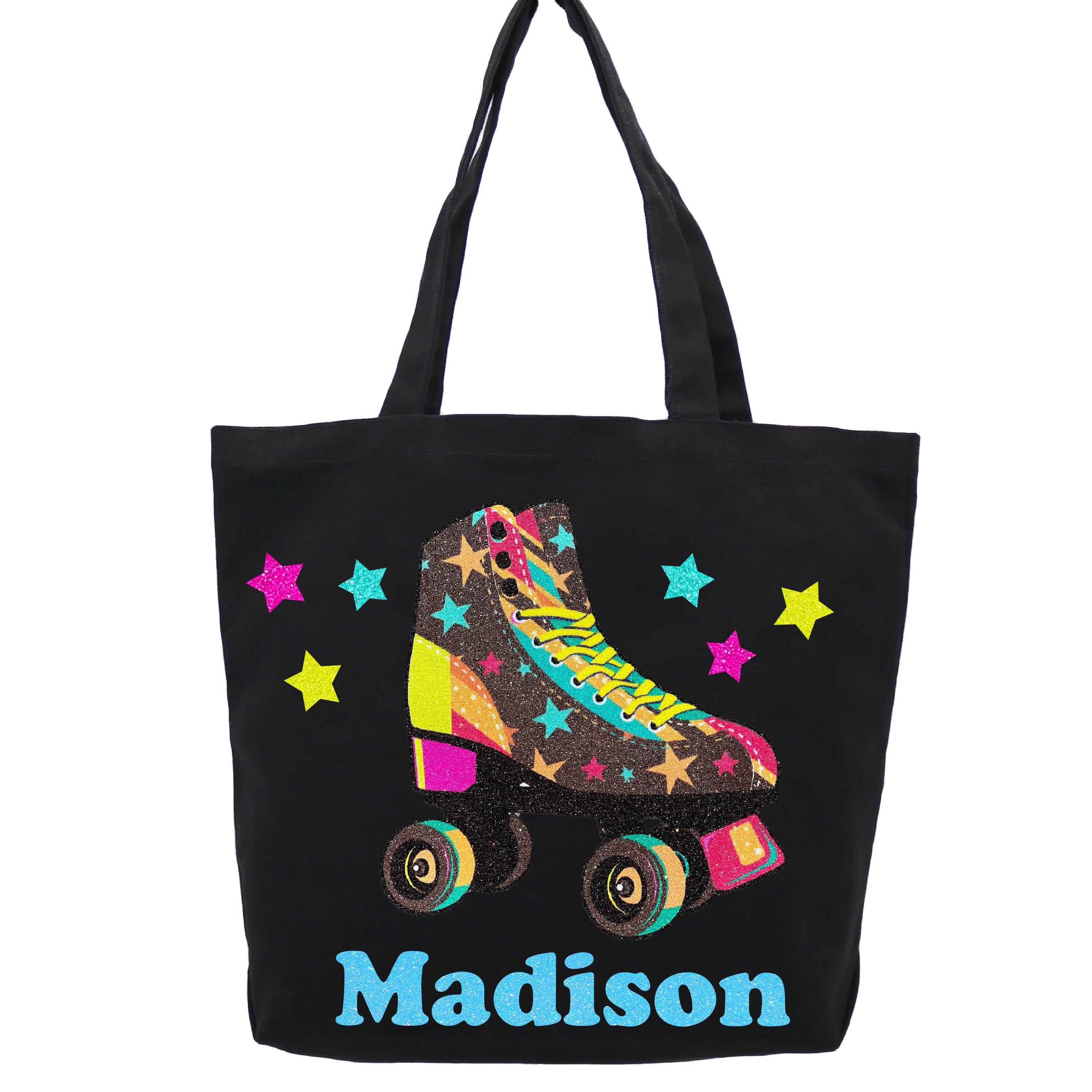 Roller Skate Personalized Tote Bag Skating Birthday Party Etsy