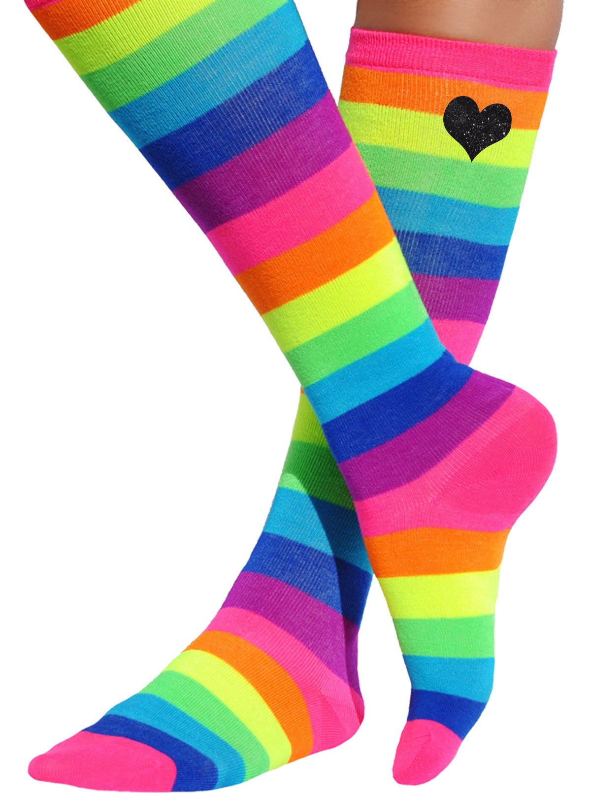 Rainbow Welly Socks