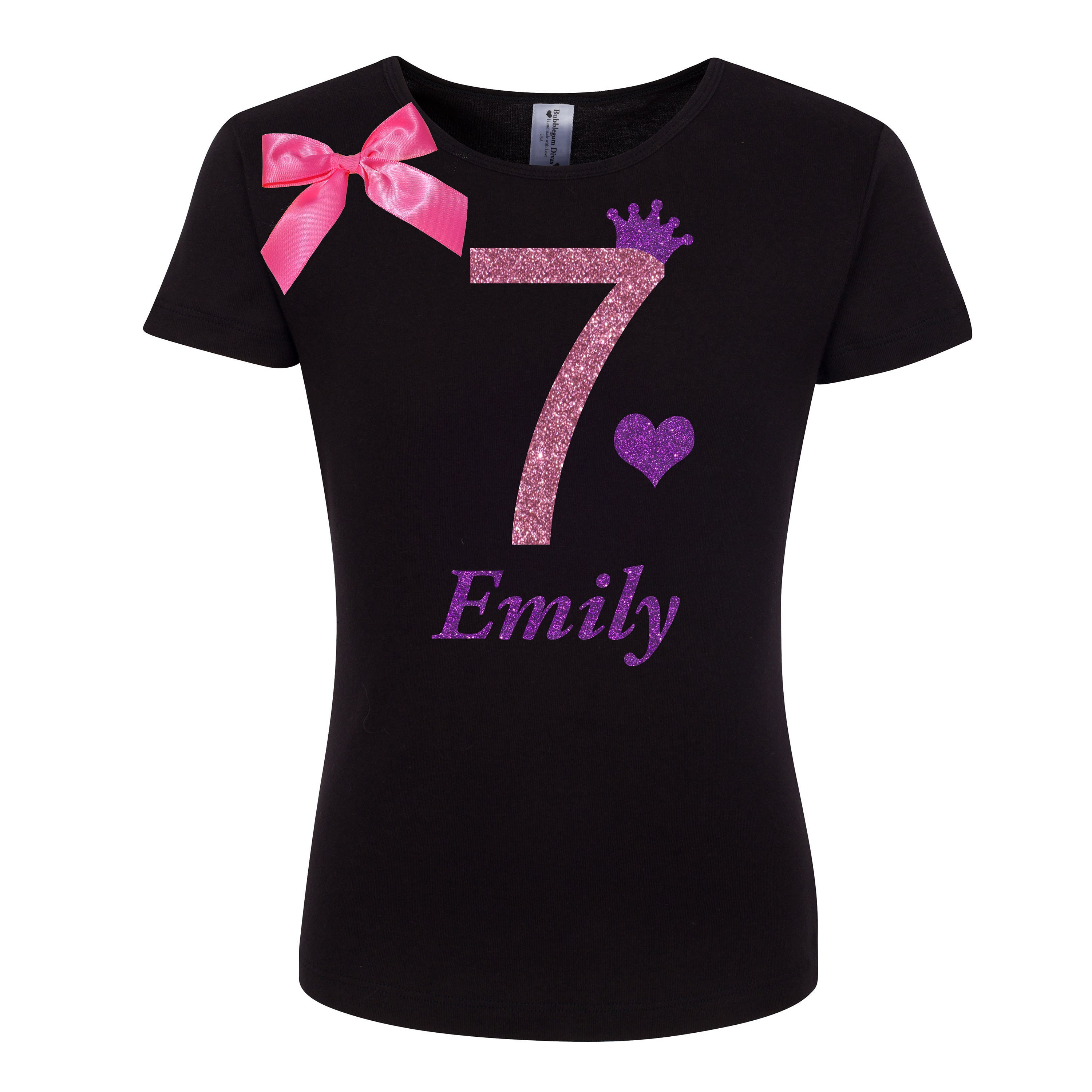 Bubblegum Divas Little Girls 4th Birthday Hot Pink Gold Princess Shirt Bubblegum Divas Little Girls 4th Birthday Hot Pink Gold Princess Shirt
