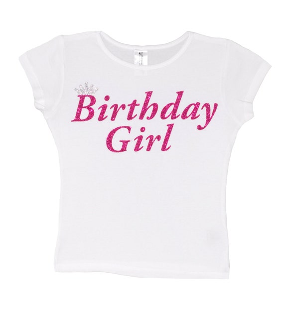 Birthday Girl Shirt Party T-Shirt Hot Pink White Tee Tween Girl Teen Girl Birthday Shirt Personalized Name 3 4 5 6 7 8 9 10 11 12 13 Il_570xn