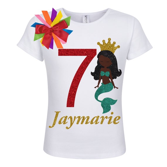 Bubblegum Divas Big Girls 7th Birthday Hot Pink Gold Princess Shirt