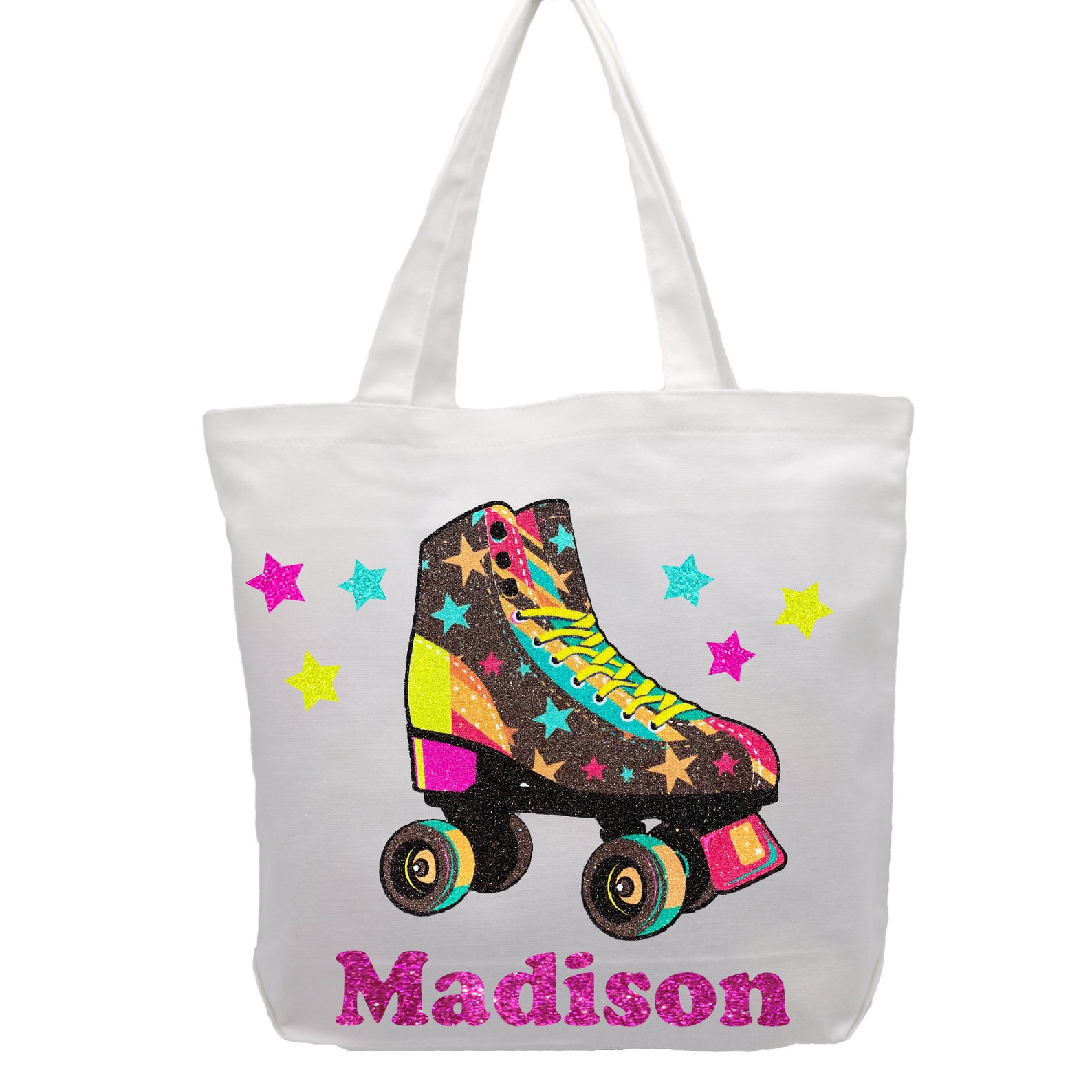Roller Skate Personalized Tote Bag Skating Birthday Party Etsy