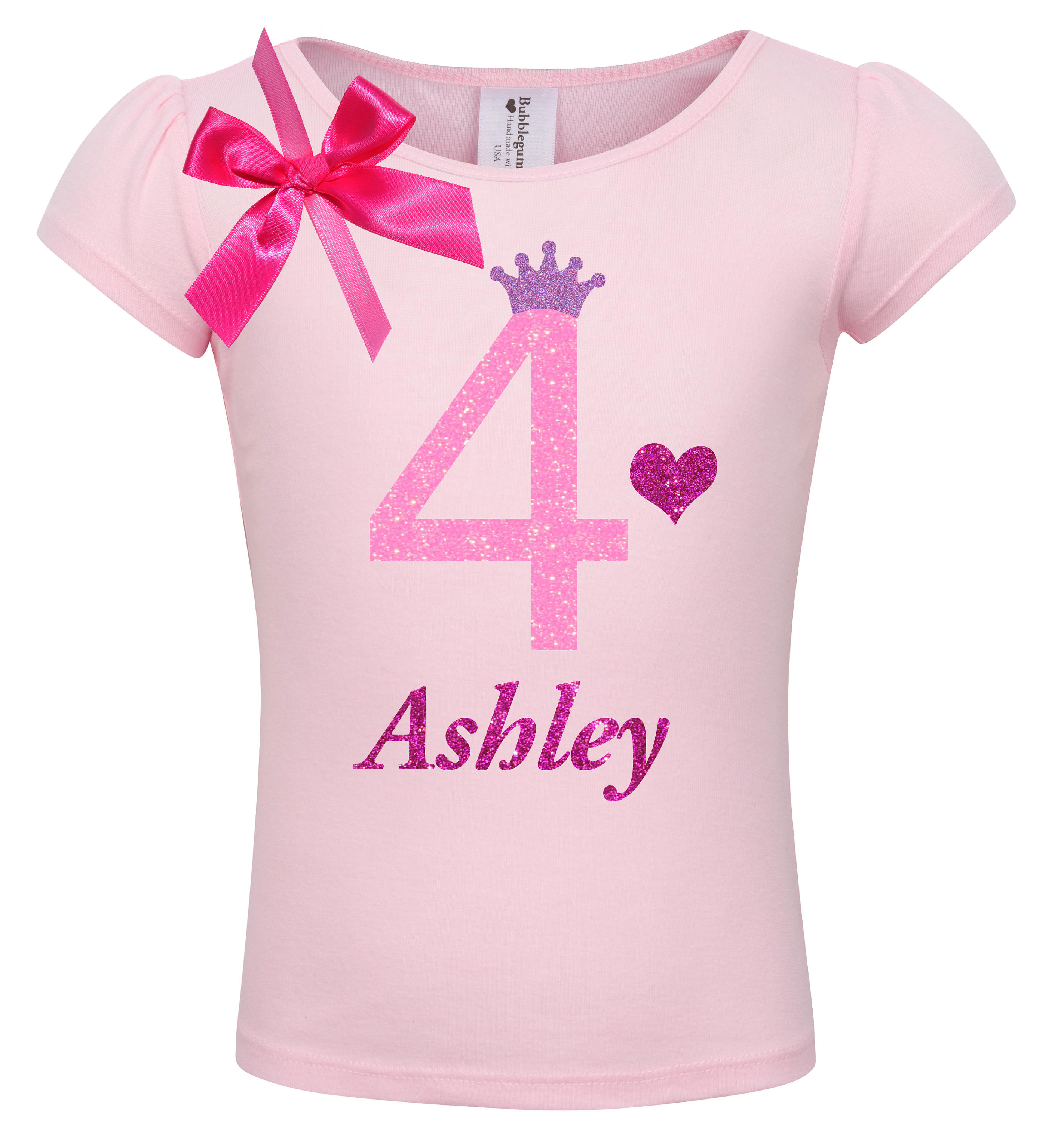 Candle Rainbow Hot Pink Girl 4th Fourth Birthday Tutu Outfit Shirt Set Party
