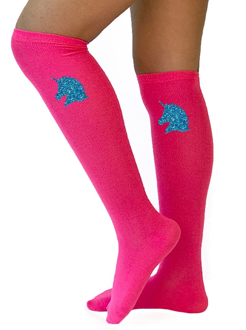 Unicorn Knee High Socks Unicorn Costume Socks Roller Skate Etsy