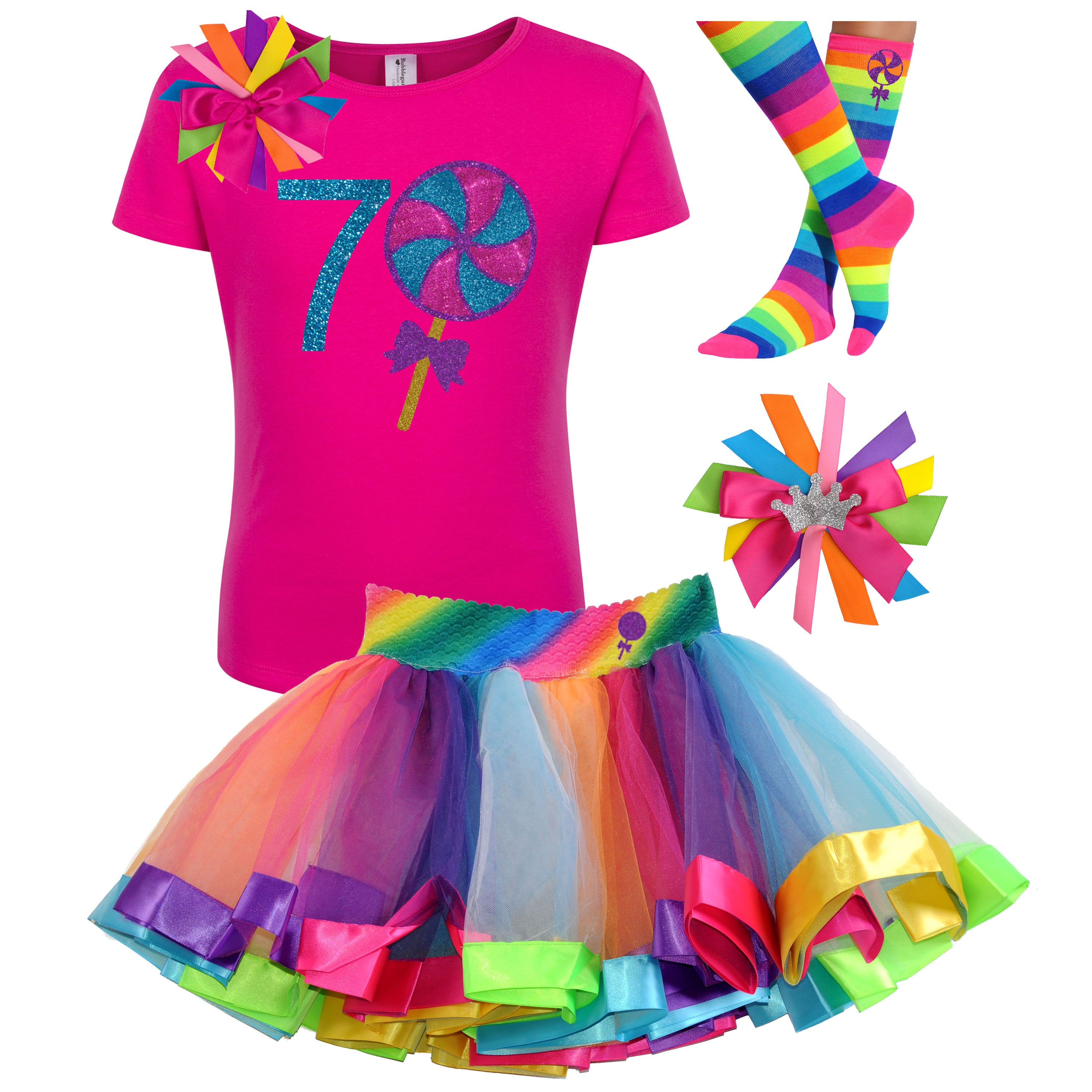 Candy Sweet Shop Rainbow Tutu Outfit