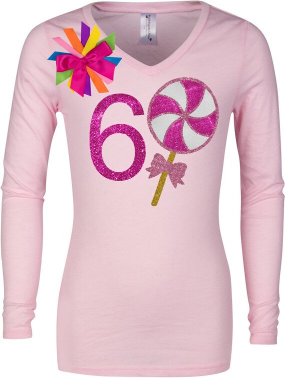 Bubblegum Divas Little Girls 2nd Birthday Giant Lollipop Candy Shirt