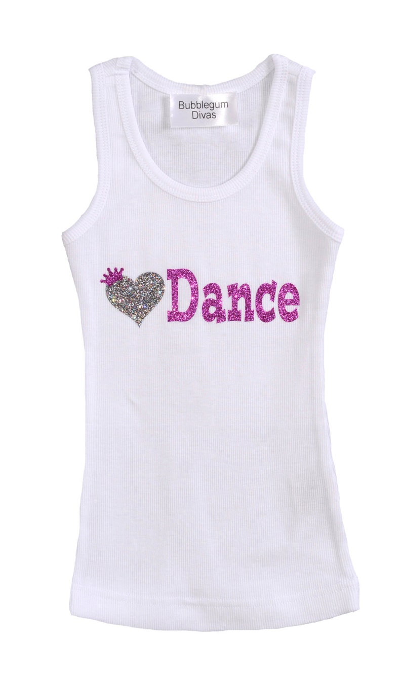 Girls Dance Clothes Girls Dance T Shirts Girls Glitter Top Etsy