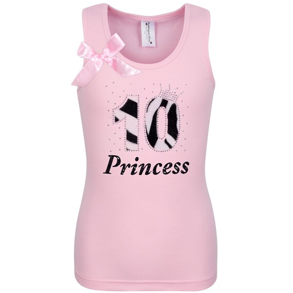 10th Birthday Girl Zebra Shirt 10 Years Old Double Digits Tenth Birthday Shirt Tween Girls Custom Shirt Ten Birthday Tank Top Personalized Il_570xn