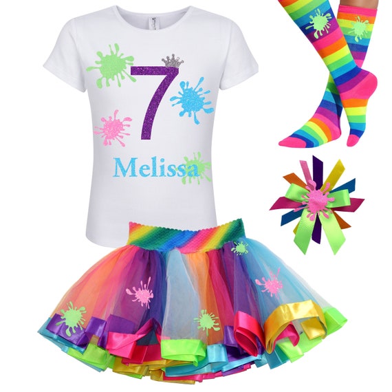 Kids 7 Years Old 7th Birthday Slime Queen Shirt Girl Gift Party Kids 7 Years Old 7th Birthday Slime Queen Shirt Girl Gift Party
