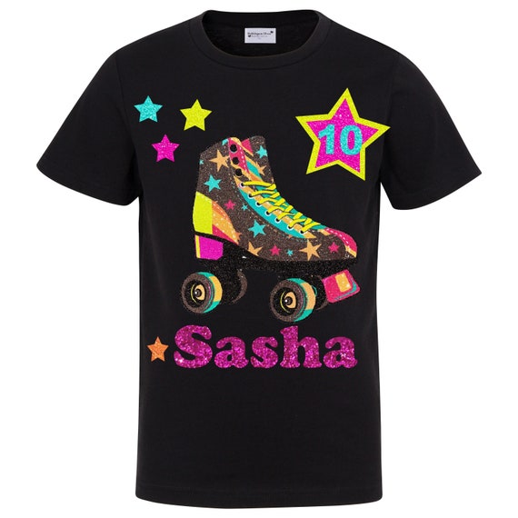 Roller Skate Party Girls 10th Birthday Shirt Kids Skating T-shirt Roller Rink Tee Personalized Skater Happy Birthday Gift 10 | Foxy Brown Il_570xn
