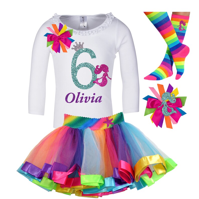 mermaid birthday outfit for 6 year old