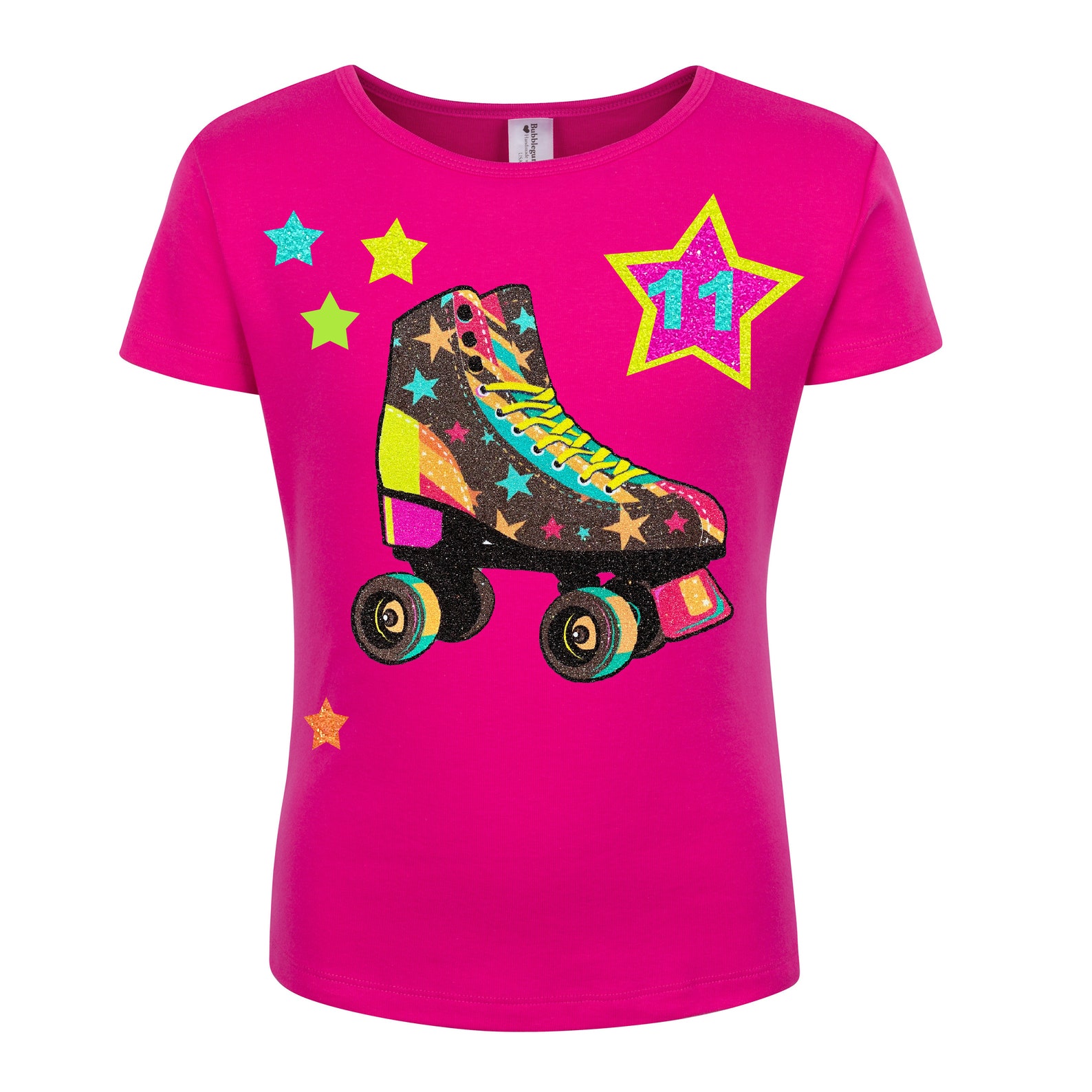 Roller Skate Birthday Shirt Pink Girls Skating Party Rainbow Etsy UK