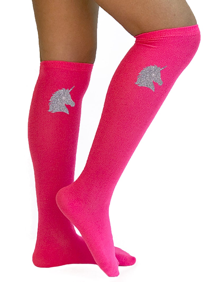 Unicorn Knee High Socks Unicorn Costume Socks Roller Skate Etsy