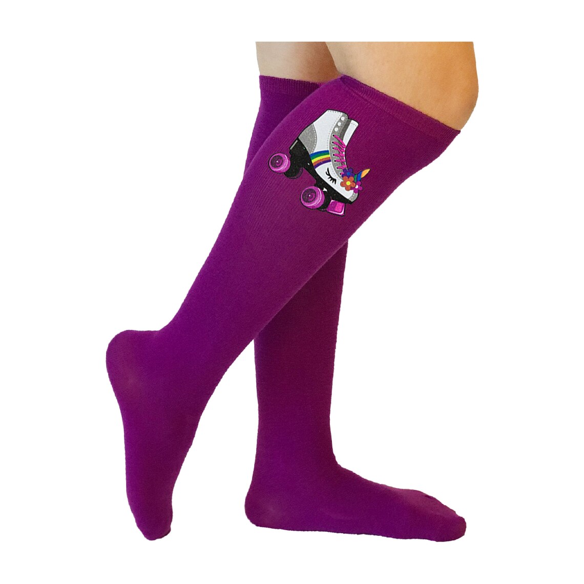 purple unicorn socks