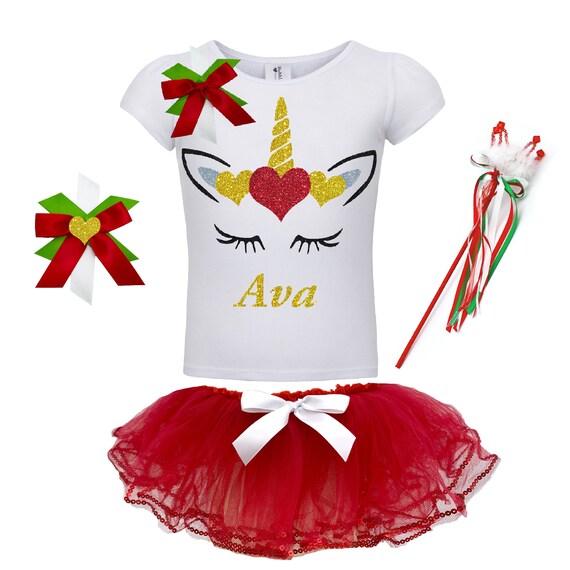unicorn christmas outfit