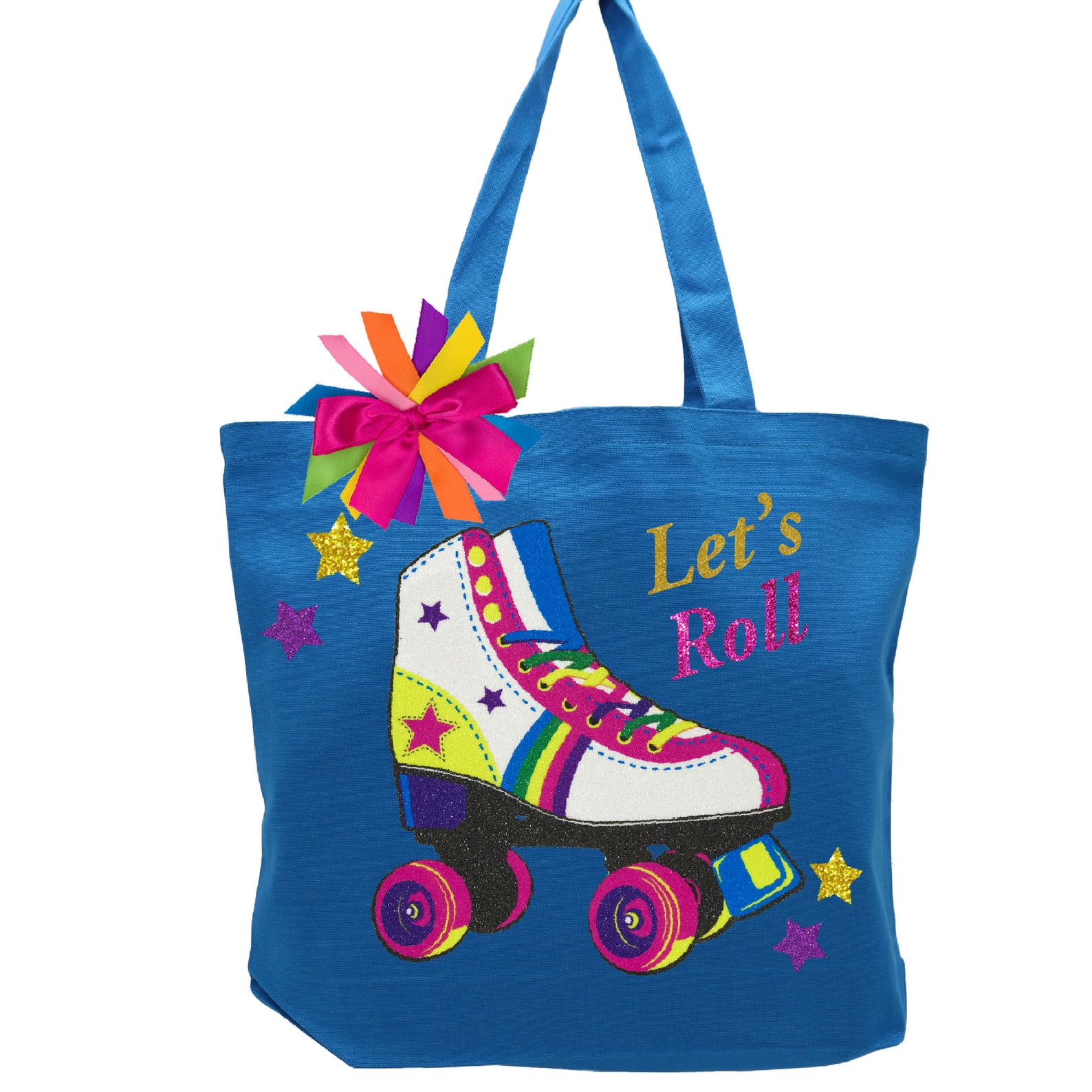 Roller Skate Personalized Tote Bag Canvas Book Bag Skating Etsy