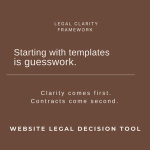 Website Legal Decision Tool | Privacy Policy, Terms, Refund Policies