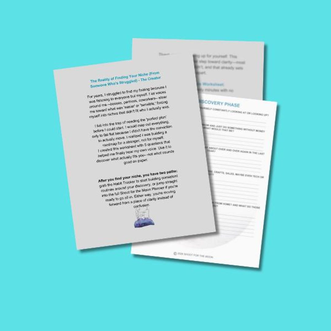 Niche Discovery Worksheet| for Side Hustles & Entrepreneurs Seeking ...