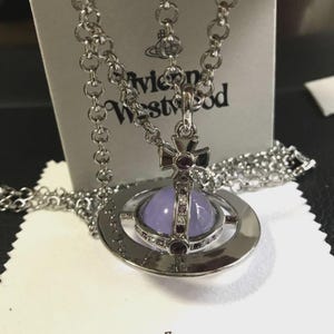 Vivienne westwood purple orb necklace - Etsy 日本
