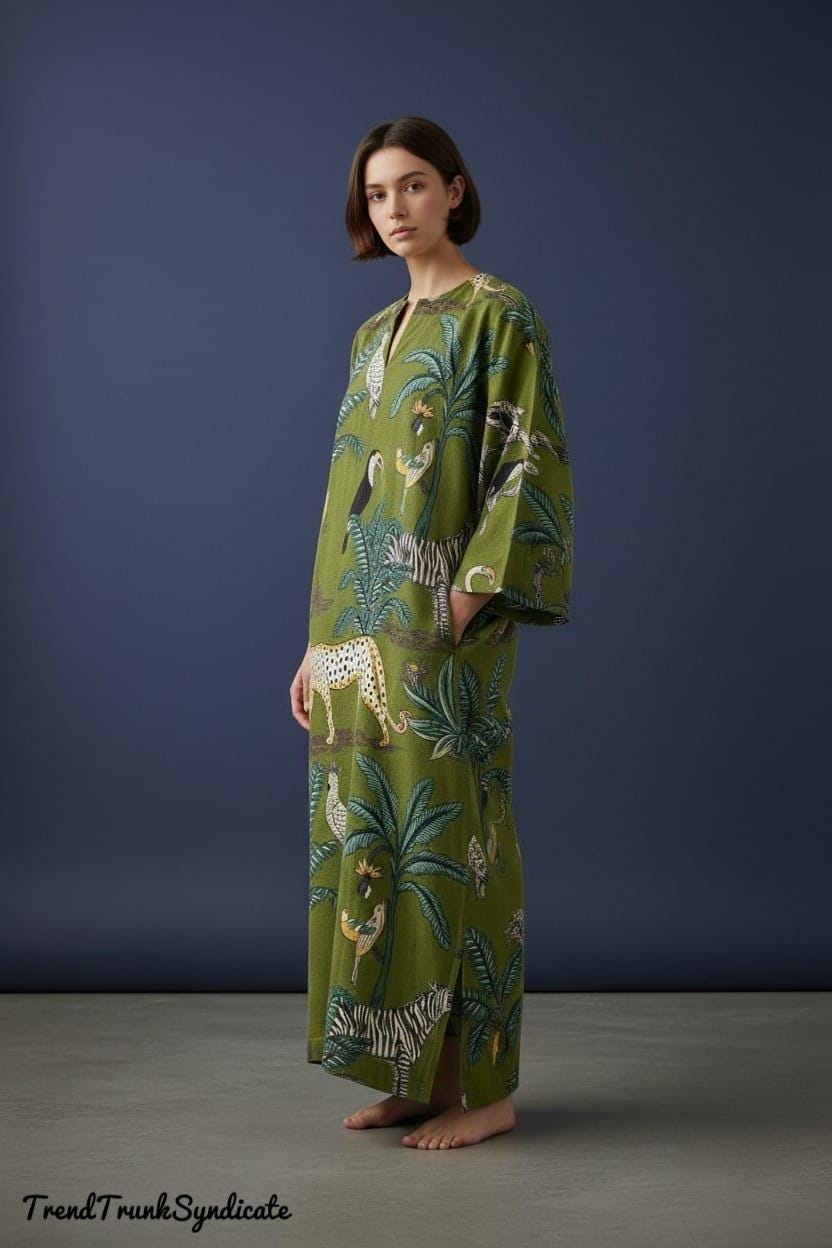 green dress with leopards on it Amara Green Leopard Print Tiered Ruffle Mini Dress roschic