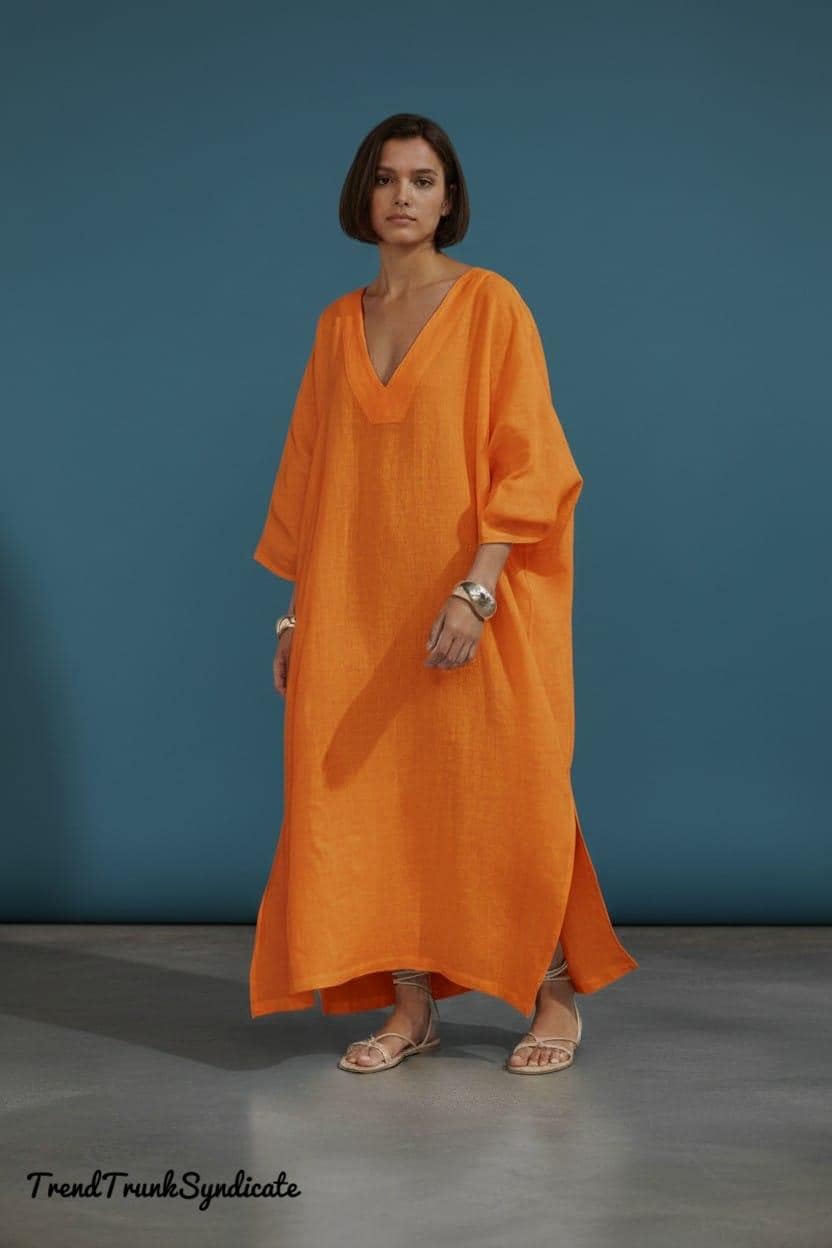 Burnt orange plus size dress - Etsy Schweiz