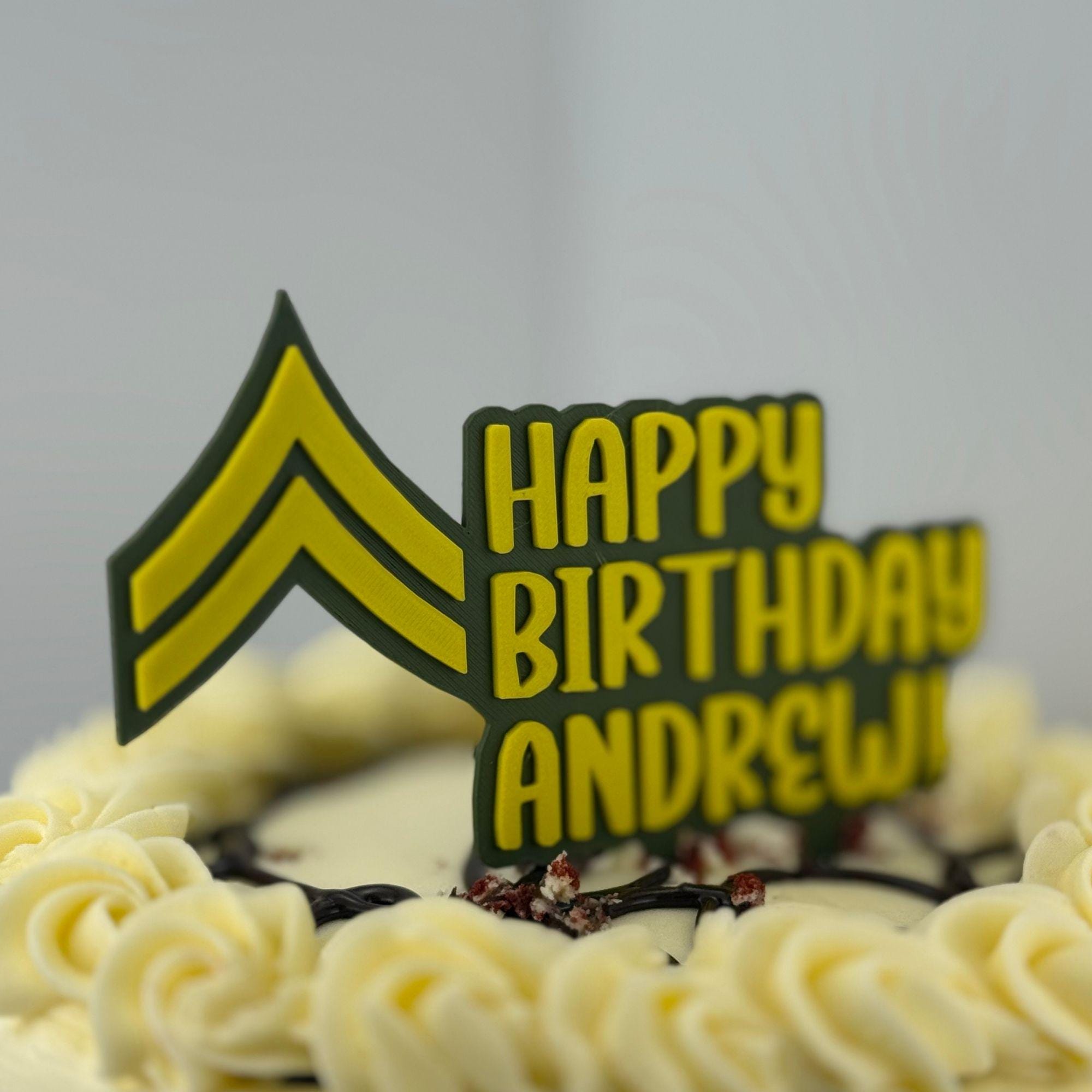 Personalized Army Corporal Cake Topper, Corporal Cake Topper, CPL Cake ...