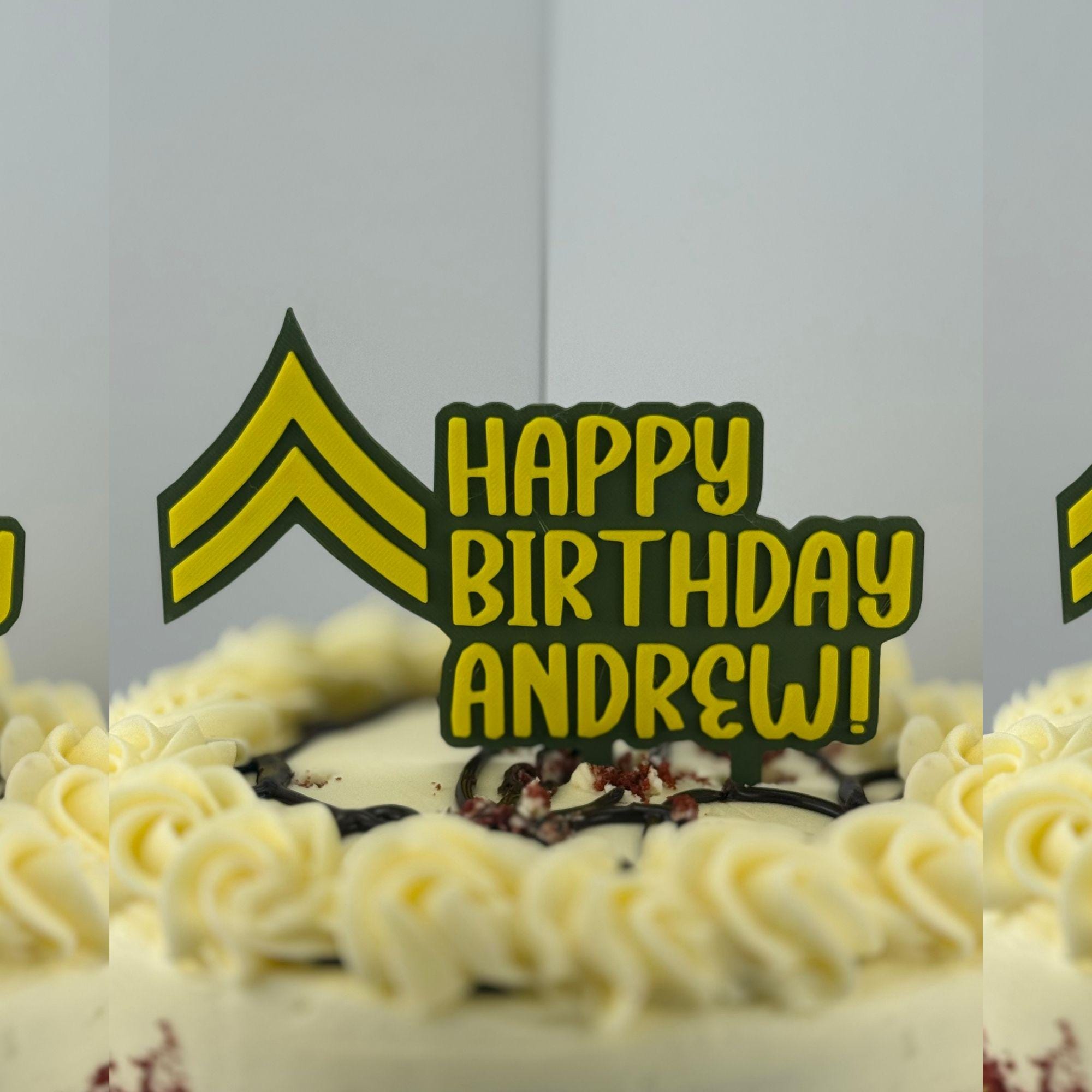 Personalized Army Corporal Cake Topper, Corporal Cake Topper, CPL Cake ...