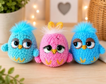Mini Bird Crochet Pattern PDF | Cute Amigurumi Bird Keychain | Easy Plush Bird Tutorial | Instant Download