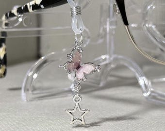 Butterfly Sparkly Glasses Charms