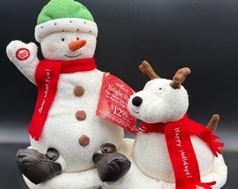 ホールマーク ジングルパルズ スノー・ワット・ファン スノーマン ドッグ ダンス シング ワンワン ワークス NOS - ビデオ