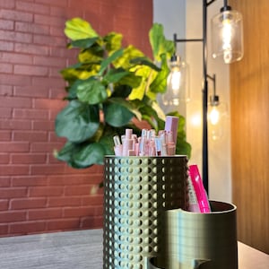 Minimalist "Studded" Pen Pot – Geometric Office Caddy – Unique Stationery Storage & Desk Tidy