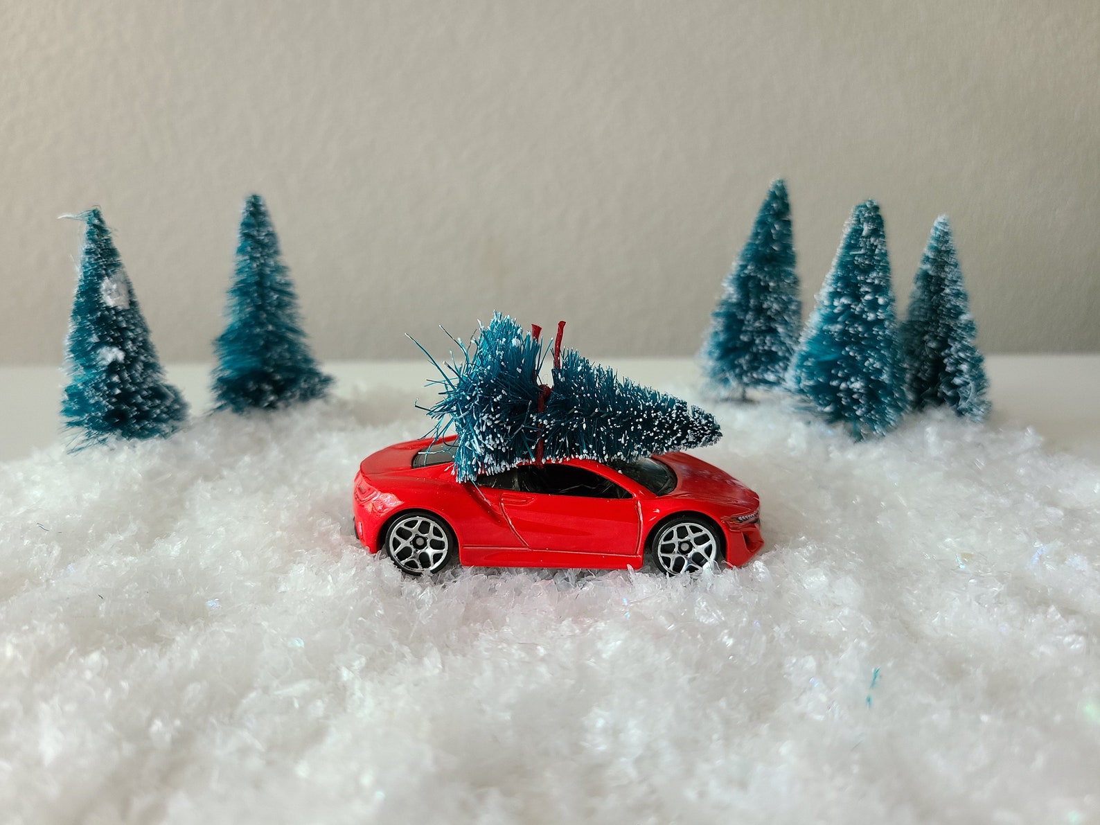 Collectible Hotwheels '17 Acura Bottlebrush Tree Christmas Etsy UK