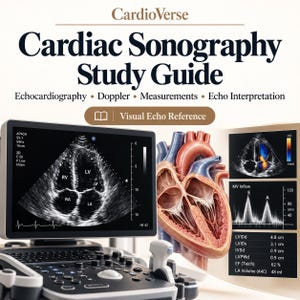 Cardiac Sonography Study Guide | Echocardiography, Doppler, Measurements & Echo Interpretation