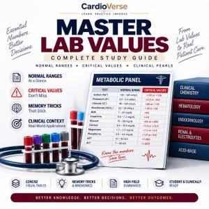 Lab Values Cheat Sheet | BMP, CMP & Electrolytes Nursing Study Guide